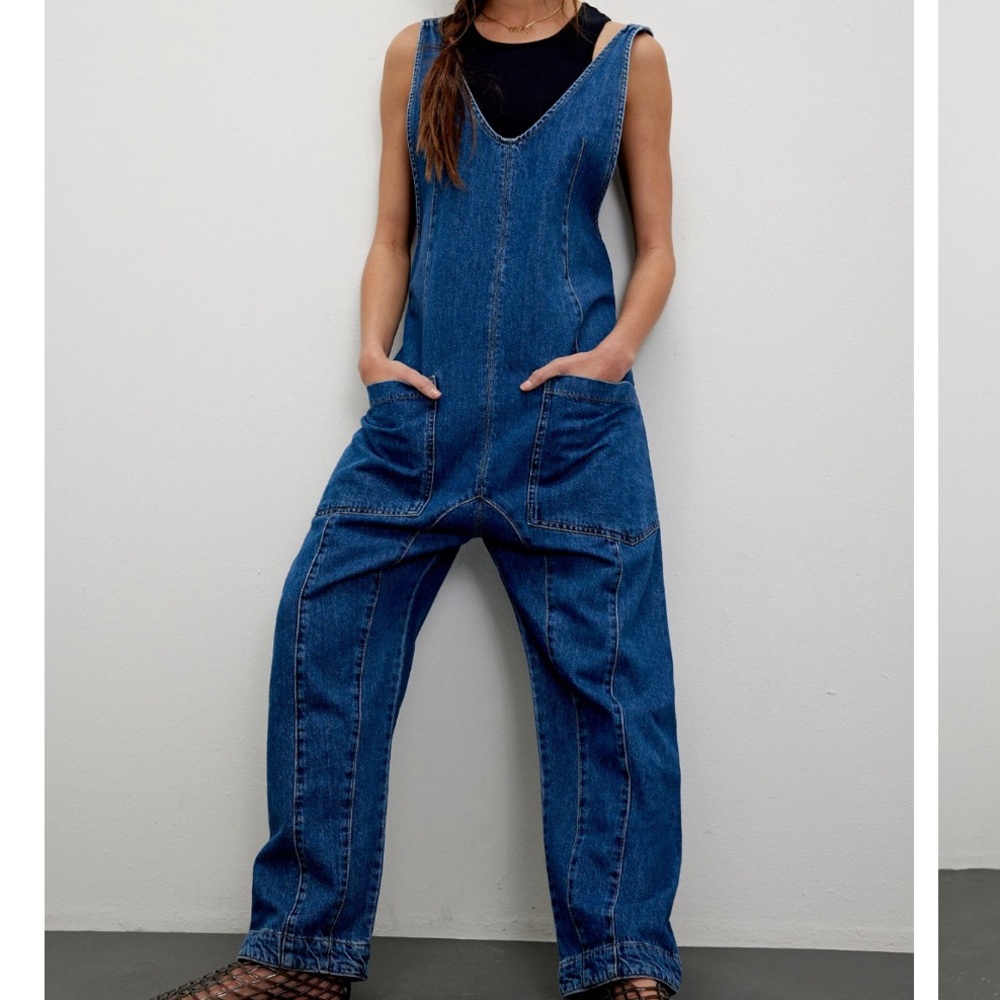 Free People We the Free High Roller Jumpsuit Sz S
